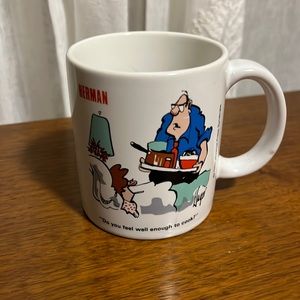 HERMAN sick wife  Mug 8 ounce  Capacity. Do you feel well enough to cook